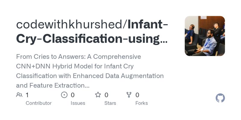 Github Echocodescript Infant Cry Classification Ml Model This - Ultra HD Space Designs for Desktop