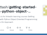 Github Bhuttash Getting Started With Python Object Oriented