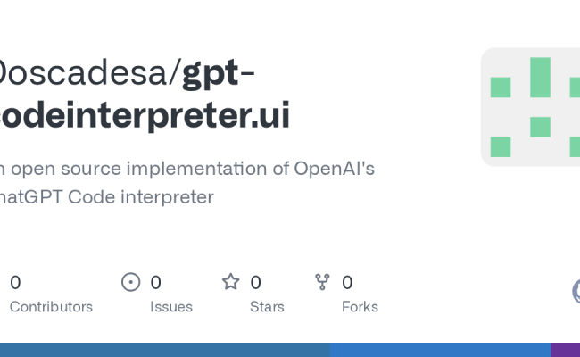 GitHub - Doscadesa/gpt-codeinterpreter.ui: An Open Source ...