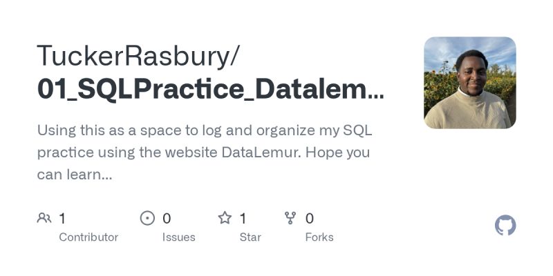 Github Tinkoberu Sql Data Analysis Practice Sql Data Analysis - Elegant Retina Colorful Pictures | Free Download