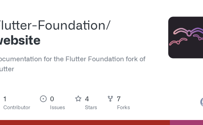 GitHub - Flutter-Foundation/website: Documentation For The Flutter ...