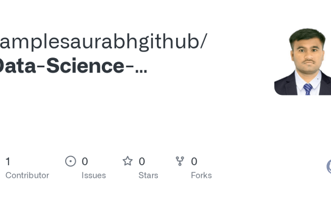 GitHub - Samplesaurabhgithub/Data-Science-Techniques-Steps