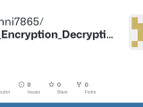 Github Roshni7865 File Encryption Decryption Tool