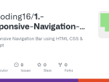 Github Tsbcoding16 1 Responsive Navigation Bar Using Html Css
