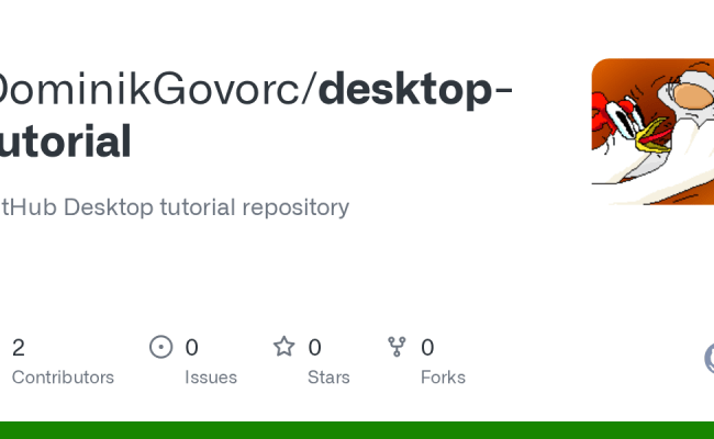 GitHub - DominikGovorc/desktop-tutorial: GitHub Desktop Tutorial Repository