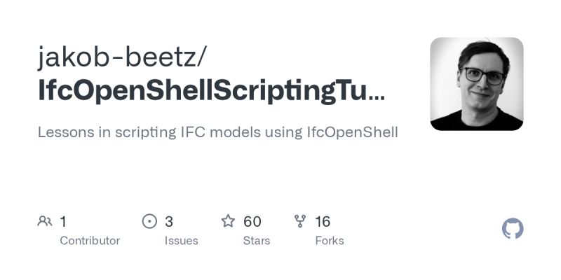 Github Jakob Beetz Ifcopenshellscriptingtutorial Lessons In Scripting Ifc Models Using - Best Sunset Designs in Desktop