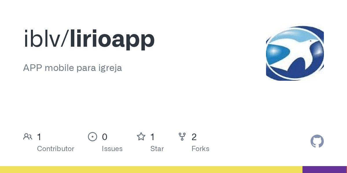 GitHub - iblv/lirioapp: APP mobile para igreja