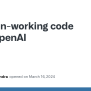 Non-working Code From OpenAI · Issue #22 · Openai/grok · GitHub