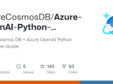 Issues Azurecosmosdb Azure Openai Python Developer Guide Github