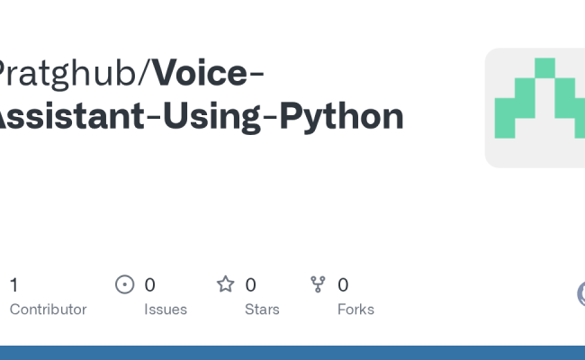 GitHub - Pratghub/Voice-Assistant-Using-Python