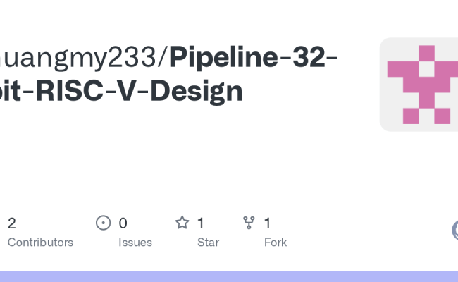 GitHub - Huangmy233/Pipeline-32-bit-RISC-V-Design