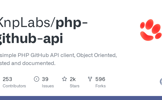 GitHub - KnpLabs/php-github-api: A Simple PHP GitHub API Client, Object ...