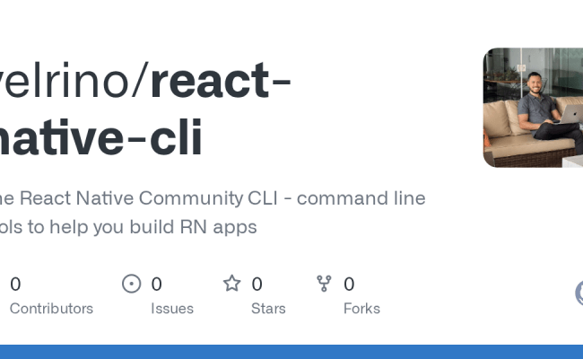 GitHub - Velrino/react-native-cli: The React Native Community CLI ...