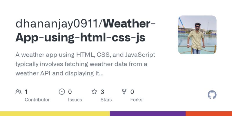 Github Lijnati Weather App With Html Css Js - Landscape Image Collection - Mobile Quality