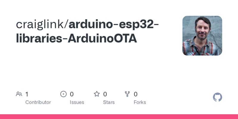 Github Craiglink Arduino Esp32 Libraries Arduinoota - Ultra HD Space Images for Desktop