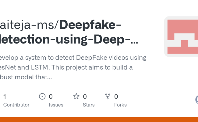 GitHub - Saiteja-ms/Deepfake-detection-using-Deep-Learning-ResNet-and ...