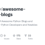 GitHub - Mikeyny/awesome-python-blogs: A Curated List Of Awesome Python ...