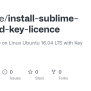 GitHub - Geekdive/install-sublime-text-and-key-licence: Install Sublime ...