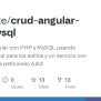 GitHub - Parzibyte/crud-angular-php-mysql: Conexión Angular Con PHP Y ...