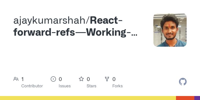 How To Use Forwardref In React Refs Are The Way Of Accessing Dom By Shrihari Murali Medium - Download Artistic Dark Pattern | HD