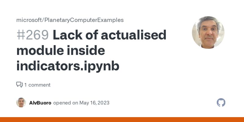 Planetarycomputerexamples Indicators Ipynb At Main Microsoft - Mobile Landscape Patterns for Desktop