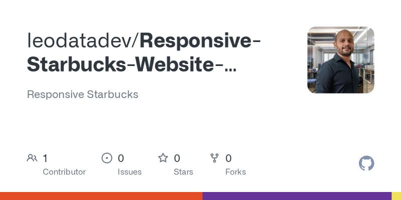Responsive Starbucks Website Design Using Html Css And Javascript - Colorful Designs - Beautiful 8K Collection