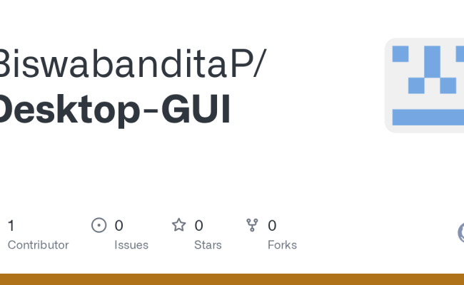 GitHub - BiswabanditaP/Desktop-GUI