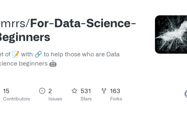 GitHub - Amrrs/For-Data-Science-Beginners: Set Of 📝 With 🔗 To Help ...