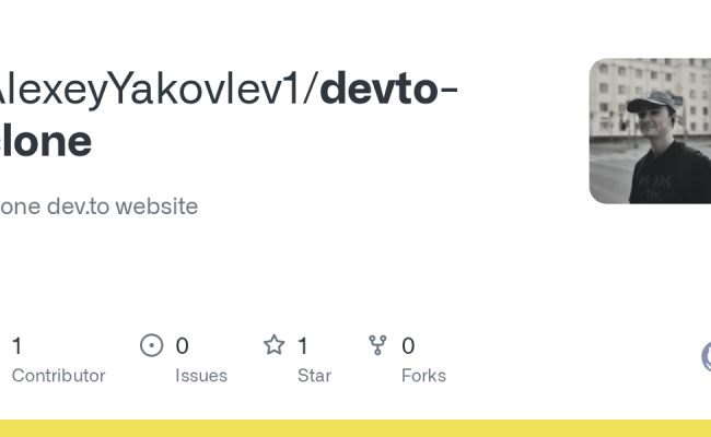 GitHub - AlexeyYakovlev1/devto-clone