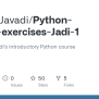 GitHub - FarnamJavadi/Python-course-exercises-Jadi-1: Exercises Of Jadi ...