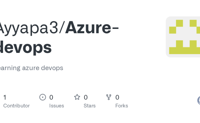 GitHub - Ayyapa3/Azure-devops: Learning Azure Devops