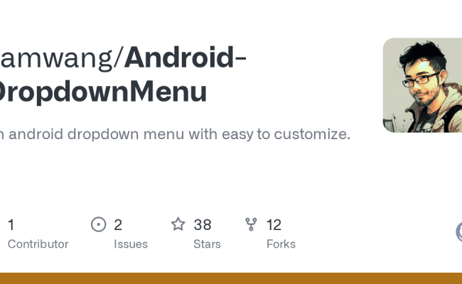 GitHub - Liamwang/Android-DropdownMenu: An Android Dropdown Menu With ...