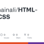 GitHub - Aryamainali/HTML-and-CSS
