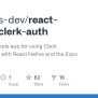 GitHub - Galaxies-dev/react-native-clerk-auth: This Is An Example App For Using Clerk ...