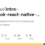 GitHub - Chromaui/intro-storybook-react-native-template: Boilerplate Template For The Intro To ...