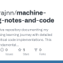 GitHub - Kanagarajnn/machine-learning-notes-and-code: A Comprehensive ...