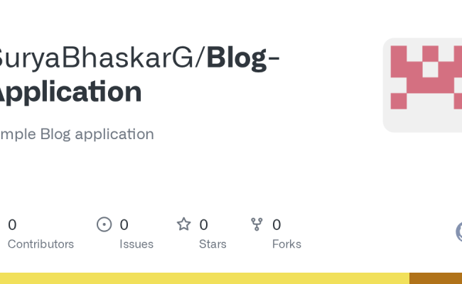 GitHub - SuryaBhaskarG/Blog-Application: SImple Blog Application
