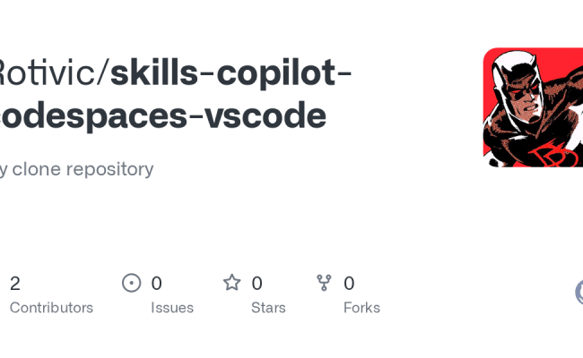 GitHub - Rotivic/skills-copilot-codespaces-vscode: My Clone Repository