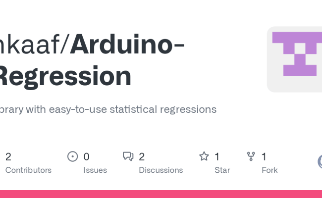 GitHub - Nkaaf/Arduino-Regression: Library With Easy-to-use Statistical ...