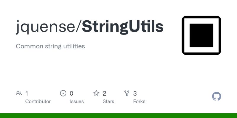 GitHub - jquense/StringUtils: Common string utilities
