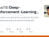 Github Mrinal18 Deep Reinforcement Learning Tutorial This Repository