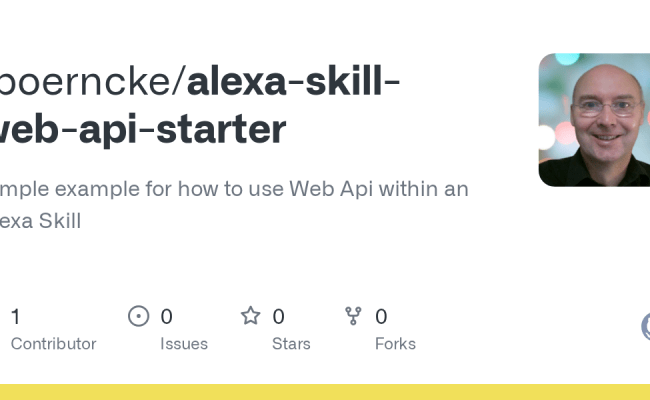 GitHub - Fboerncke/alexa-skill-web-api-starter: Simple Example For How ...