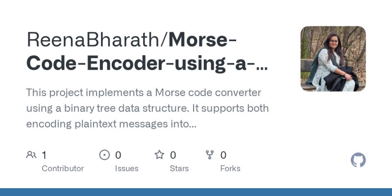 Github Syedzaidi01 Python Binary Tree Morse Code Encoding This - Professional Minimal Photo - Ultra HD