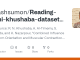 Github Suvashsumon Reading Rami Khushaba Dataset Using Python Data
