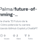 GitHub - IgnacioPalma/future-of-programming-presentation: Repositorio De La Charla 