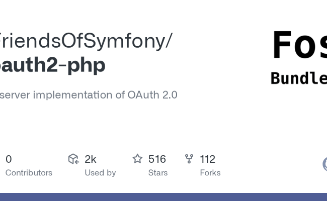 GitHub - FriendsOfSymfony/oauth2-php: A Server Implementation Of OAuth 2.0