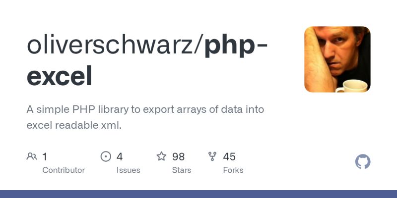 Github Faisalman Simple Excel Php Simplexcel Php Easily Read Parse Convert Write - Download High Quality Light Photo | HD