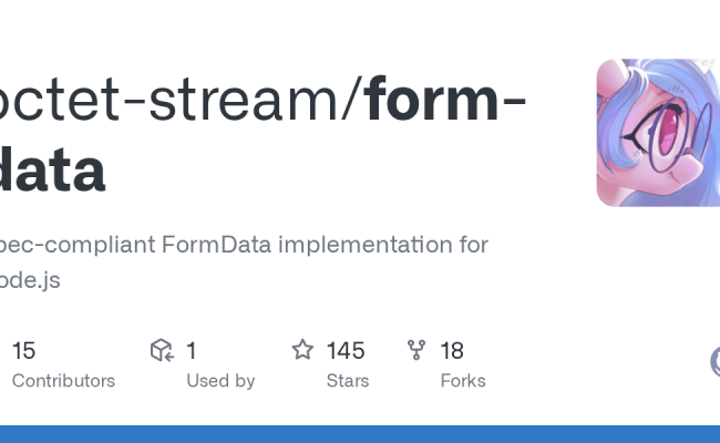 GitHub - Octet-stream/form-data: Spec-compliant FormData Implementation For Node.js
