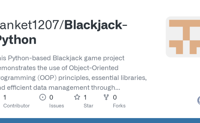 GitHub - Sanket1207/Blackjack-Python: This Python-based Blackjack Game ...
