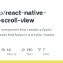 GitHub - Jonsamp/react-native-header-scroll-view: A React Native ...